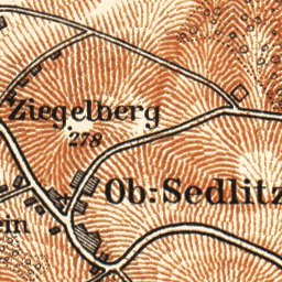 Aussig (Ústí nad Labem) and environs map, 1913 Preview 2