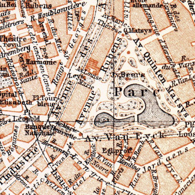 Antwerp (Antwerpen, Anvers) town plan, 1904 Preview 2