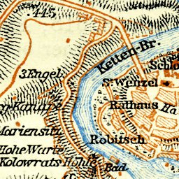 Elbogen (Loket) town plan, 1913 Preview 2