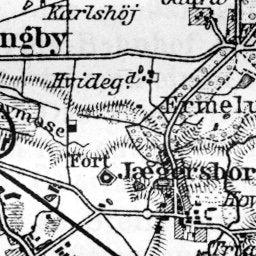 Dyrehave and environs map (Jægersborg Dyrehave in Copenhagen), 1910 Preview 2