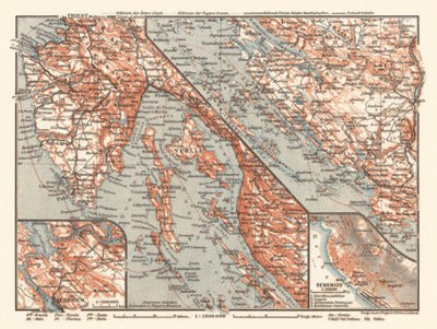 Environs of Sebenico map, 1913 Preview 1
