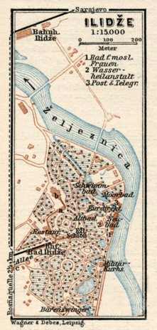Ilidža (Ilidže) town plan, 1929 Preview 1