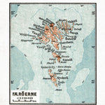 Faroe Islands (Færøerne) map, 1931 Preview 1