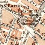 Ghent (Gent), central part map, 1909 Preview 2