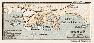Hangö (Hanko) town plan, 1929 Preview 1