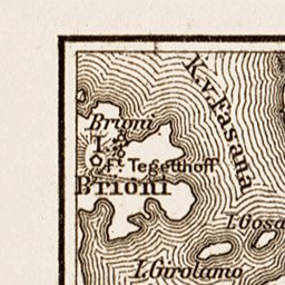 Pola (Pula) environs map, 1903 Preview 3