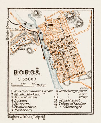 Borgå (Porvoo) town plan, 1929 Preview 1