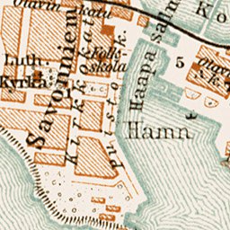 Punkaharju Ridge Map. Kuopio town plan, with map of environs of Kuopio, 1929 (Kuopio map) Preview 2
