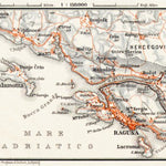 Ragusa (Dubrovnik) environs map, 1913 Preview 1