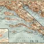 Dalmatian coast south of Ragusa (Dubrovnik) map, 1929 Preview 1