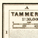 Tammerfors (Таммерфорсъ, Tampere) town plan, 1914. Environs of Tammerfors (town map) Preview 3