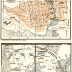 Tammerfors (Таммерфорсъ, Tampere) town plan, 1914. Environs of Tammerfors (vicinity map) Preview 1