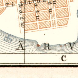 Tammerfors (Таммерфорсъ, Tampere) town plan, 1914. Environs of Tammerfors (vicinity map) Preview 2