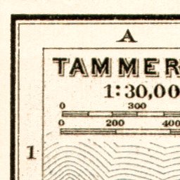 Tammerfors (Таммерфорсъ, Tampere) town plan, 1914. Environs of Tammerfors (vicinity map) Preview 3