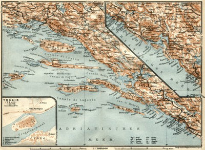 Trogir and environs map, 1929 Preview 1
