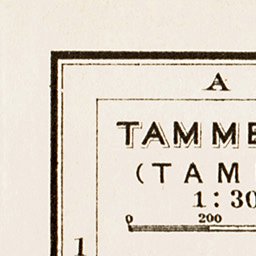 Tampere (Tammerfors) town plan, 1929. Environs of Tampere (vicinity map) Preview 3