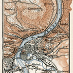Tetschen (Děčín) and environs map, 1910 Preview 1