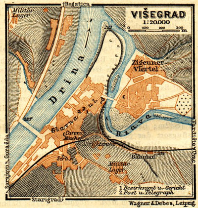 Višegrad town plan, 1911 Preview 1