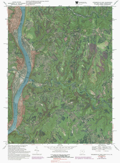 OH-WV-PA-STEUBENVILLE EAST: GeoChange 1954-2013 Preview 1