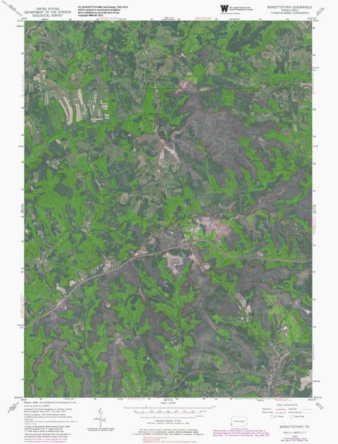 PA-BURGETTSTOWN: GeoChange 1952-2013 Preview 1