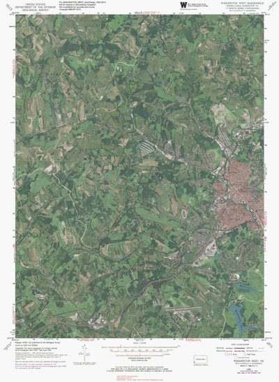 PA-WASHINGTON WEST: GeoChange 1952-2013 Preview 1