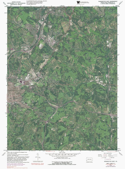 PA-WASHINGTON EAST: GeoChange 1952-2013 Preview 1