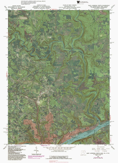 OH-PA-WV-EAST LIVERPOOL NORTH: GeoChange 1956-2013 Preview 1
