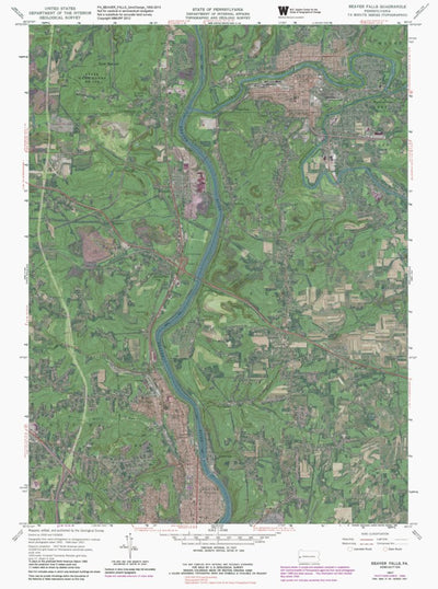 PA-BEAVER FALLS: GeoChange 1952-2013 Preview 1
