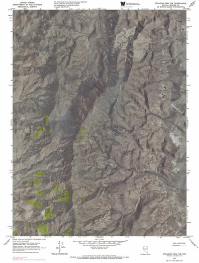 NV-TOHAKUM PEAK NW: GeoChange 1962-2010 Preview 1