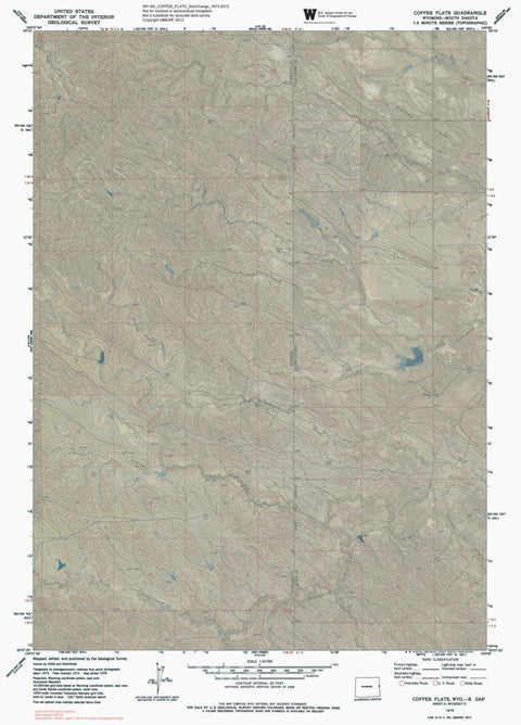 WY-SD-COFFEE FLATS: GeoChange 1973-2012 Preview 1
