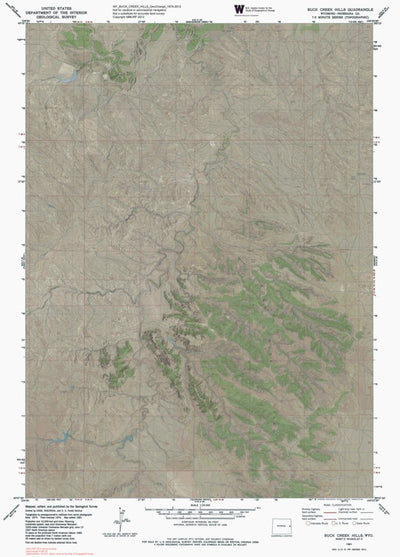 WY-BUCK CREEK HILLS: GeoChange 1974-2012 Preview 1