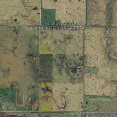 ND-SD-ELLENDALE SOUTH: GeoChange 1951-2014 Preview 2