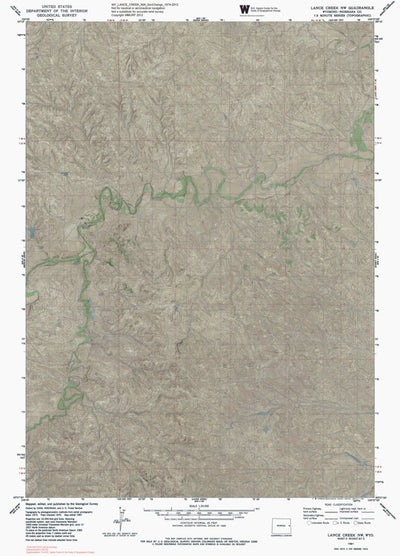 WY-LANCE CREEK NW: GeoChange 1974-2012 Preview 1