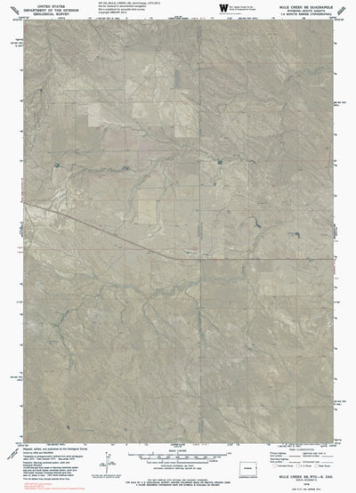 WY-SD-MULE CREEK SE: GeoChange 1973-2012 Preview 1