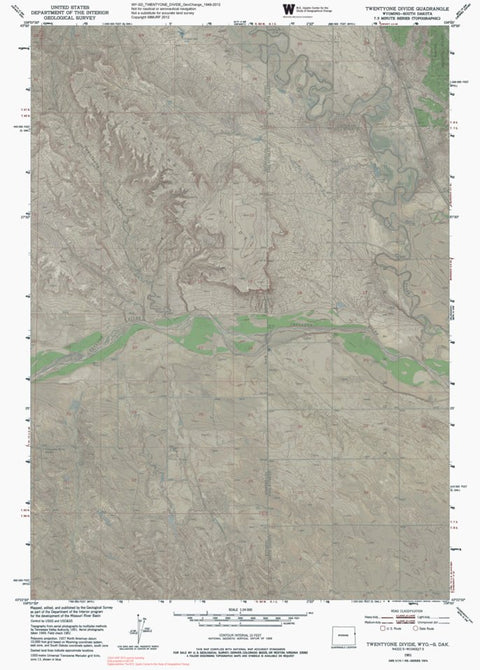 WY-SD-TWENTYONE DIVIDE: GeoChange 1949-2012 Preview 1