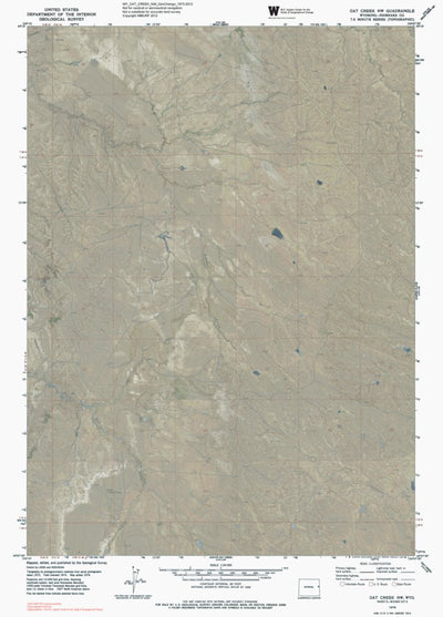 WY-OAT CREEK NW: GeoChange 1973-2012 Preview 1