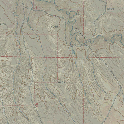 WY-OAT CREEK NW: GeoChange 1973-2012 Preview 3
