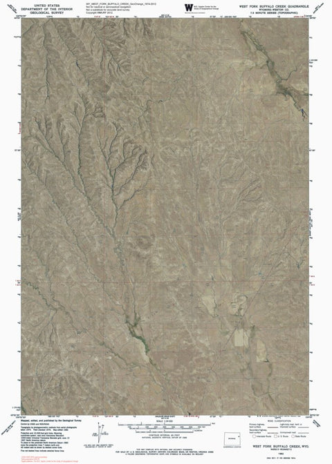 WY-WEST FORK BUFFALO CREEK: GeoChange 1974-2012 Preview 1