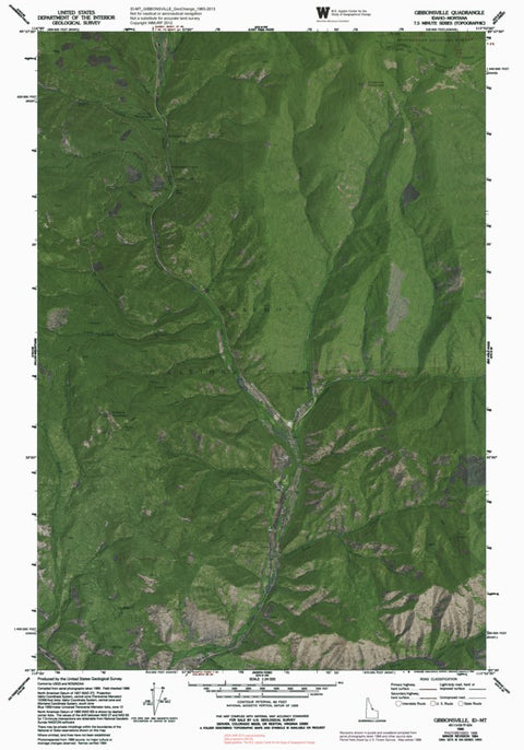 ID-MT-GIBBONSVILLE: GeoChange 1965-2013 Preview 1