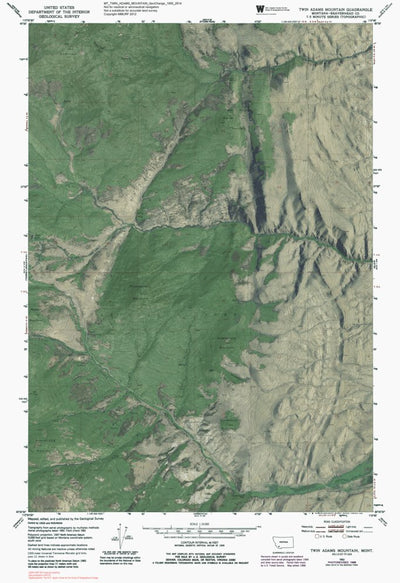 MT-TWIN ADAMS MOUNTAIN: GeoChange 1950-2014 Preview 1