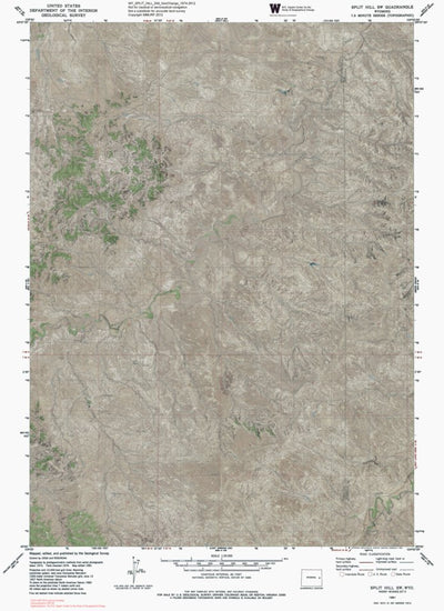 WY-SPLIT HILL SW: GeoChange 1974-2012 Preview 1