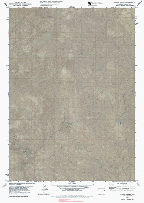 WY-DUPONT CREEK: GeoChange 1973-2012 Preview 1