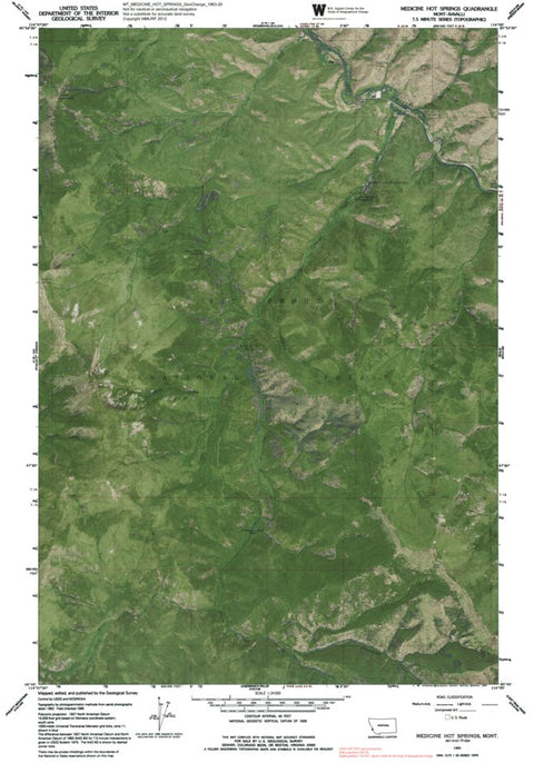 MT-MEDICINE HOT SPRINGS: GeoChange 1963-2013 Preview 1