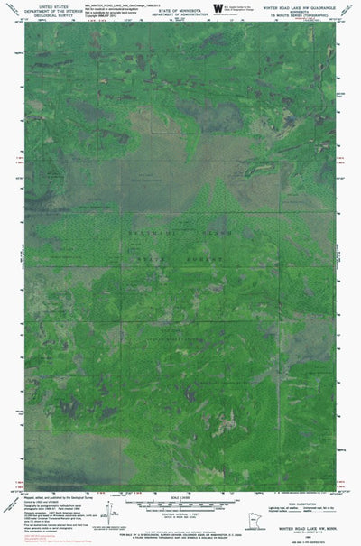 MN-WINTER ROAD LAKE NW: GeoChange 1966-2013 Preview 1