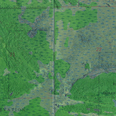 MN-WINTER ROAD LAKE NW: GeoChange 1966-2013 Preview 3