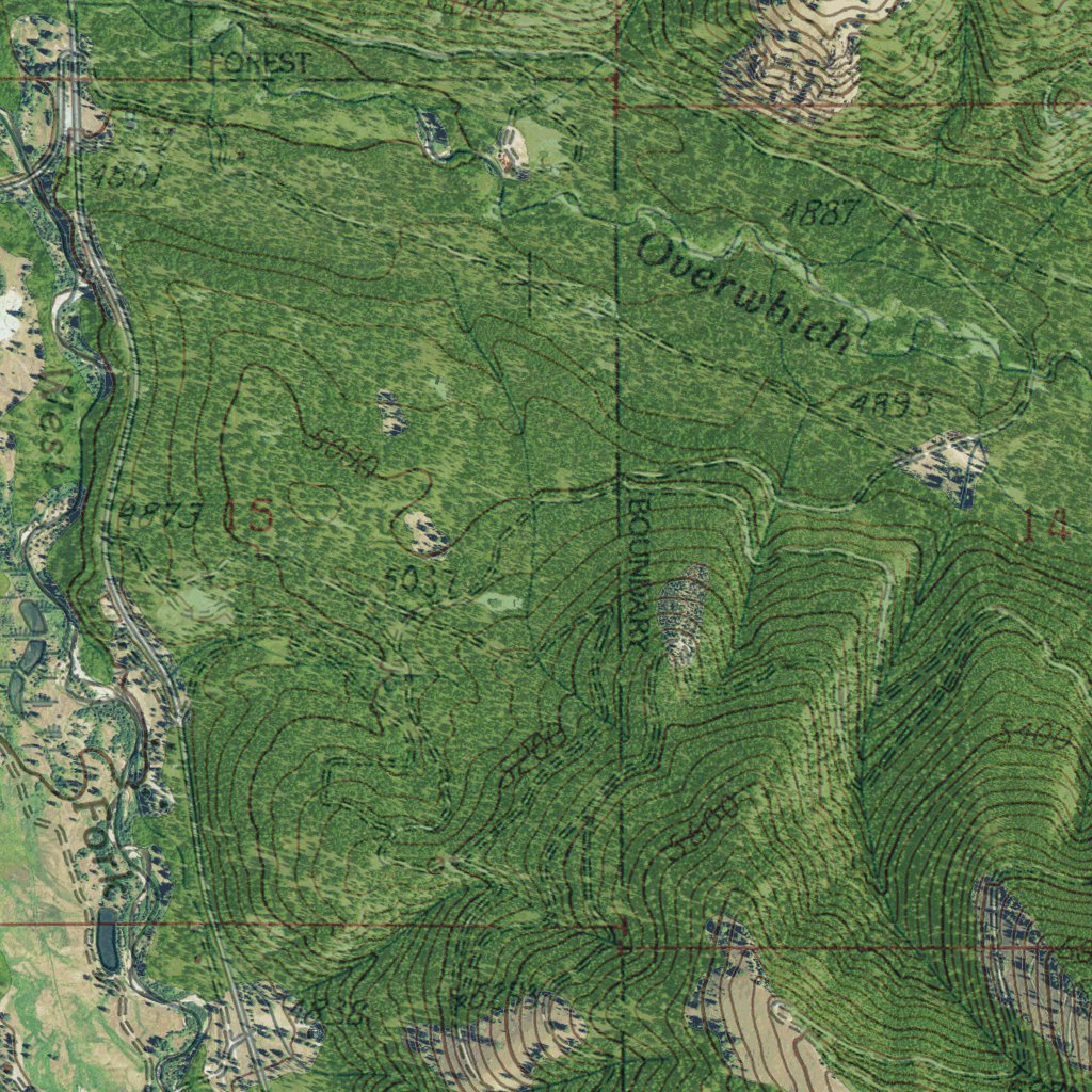 MT-PAINTED ROCKS LAKE: GeoChange 1985-2013 Map by Western Michigan ...