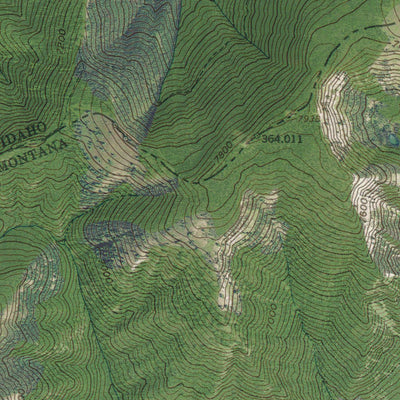 ID-MT-NEZ PERCE PEAK: GeoChange 1957-2013 Preview 3