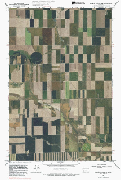 MT-FOWLER COULEE NW: GeoChange 1965-2013 Preview 1