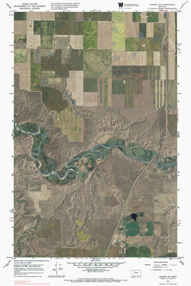 MT-LEDGER NW: GeoChange 1965-2013 Map by Western Michigan University ...