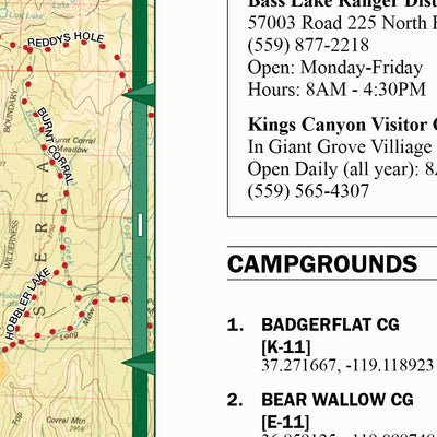 CTUC Sierra National Forest OHV Map Preview 2